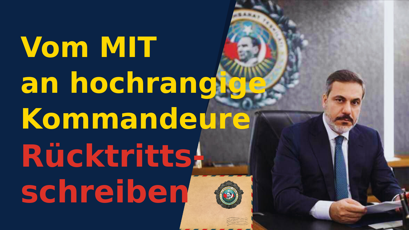 MİT fordert Rücktritt von Top-Kommandeuren: Massive Drohungen bei Verweigerung gemeldet.