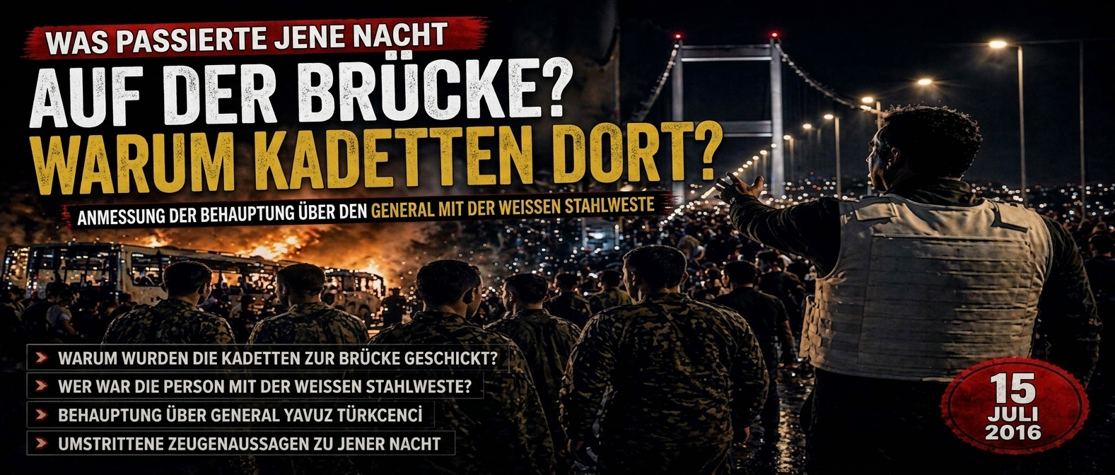 Streitbare Nacht gegen Cadets: Behauptung über einen General in weißer schussfester Weste